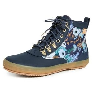 Keds x Rifle Paper Co. Scout Boot Garden Party Navy Size 7